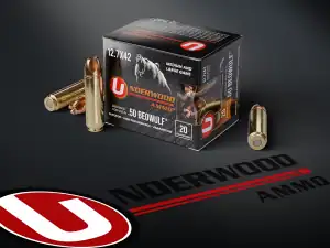 Underwood 12.7x42 for use in 50 Beowulf® 350gr UW842 Fragmenting Xtreme Penetrator® Ammunition 20 Rounds
