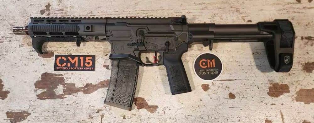 AR 15 Pistol – CM15 300 Blackout 8″ Black Tungsten | 300BLK