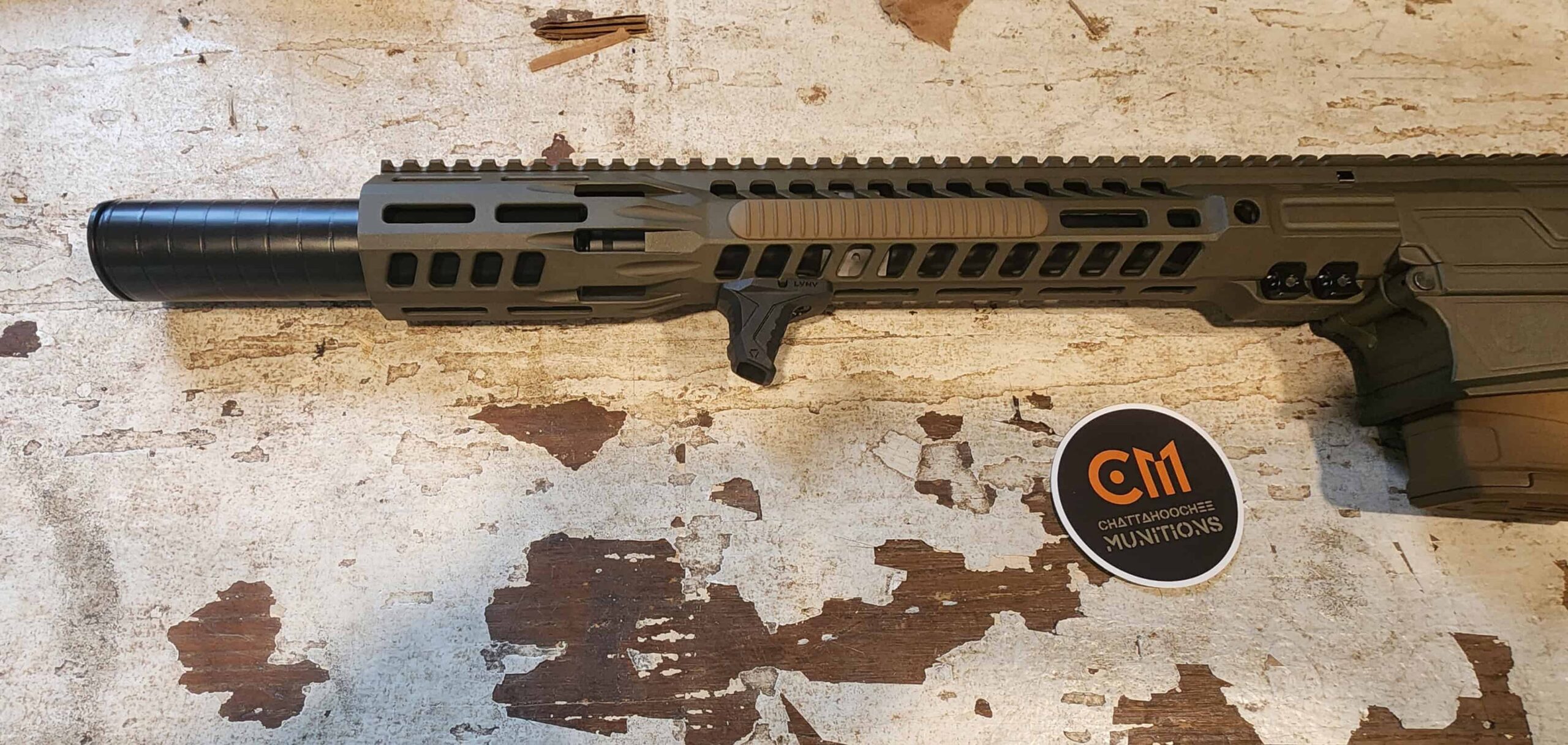 375 Raptor AR Pistol | CM SBR Cobalt Kinetics Green and Coyote
