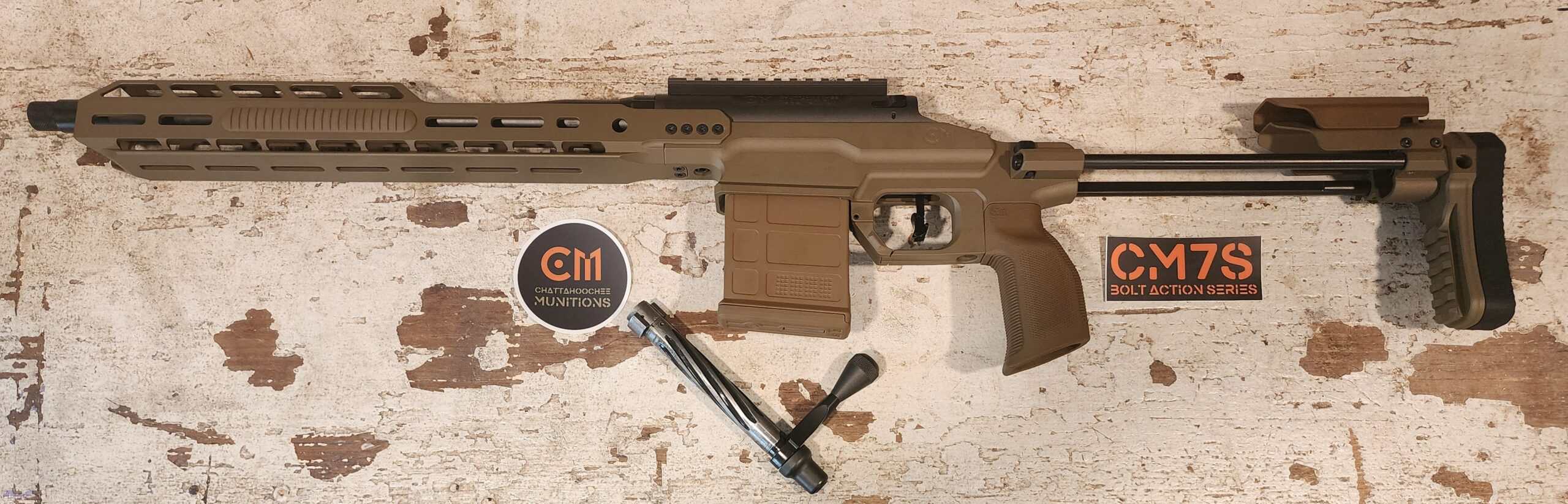 375 Raptor FDE Rifle | 16'' Compact Bolt Action rifle FDE Metallic