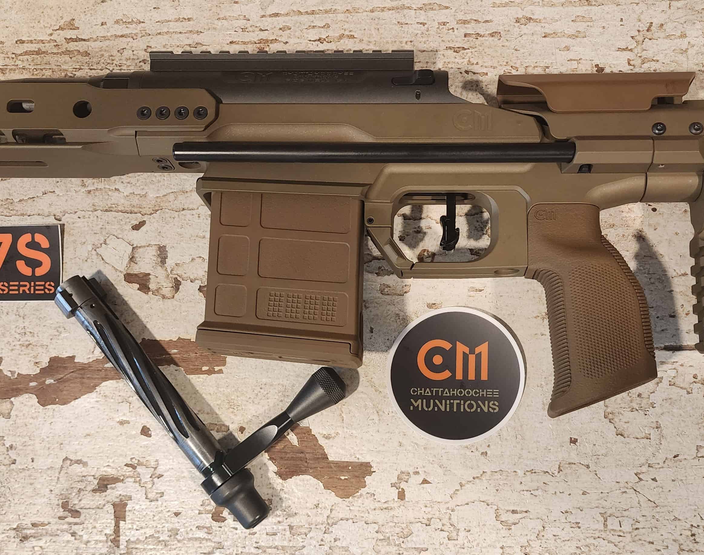 375 Raptor FDE Rifle | 16'' Compact Bolt Action rifle FDE Metallic