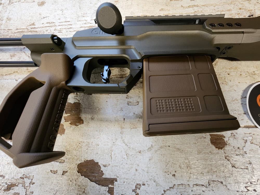 375 Bolt Action Rifle 16″ Raptor Lightweight Cobalt Kinetics Green