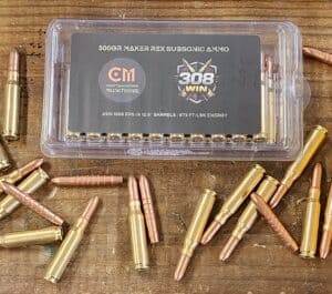 CM Ammunition - 308 Winchester - 300gr MAKER REX Expanding Subsonic - 20rd Boxes